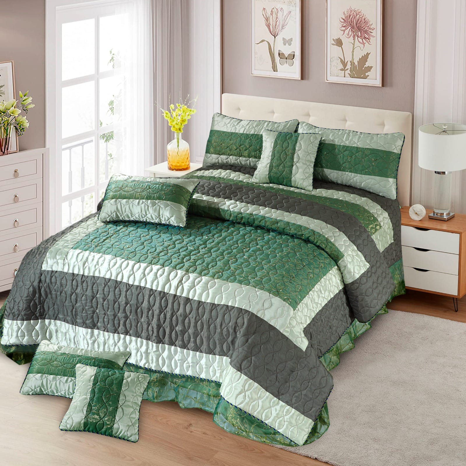 8 PCS COMFORTER SET