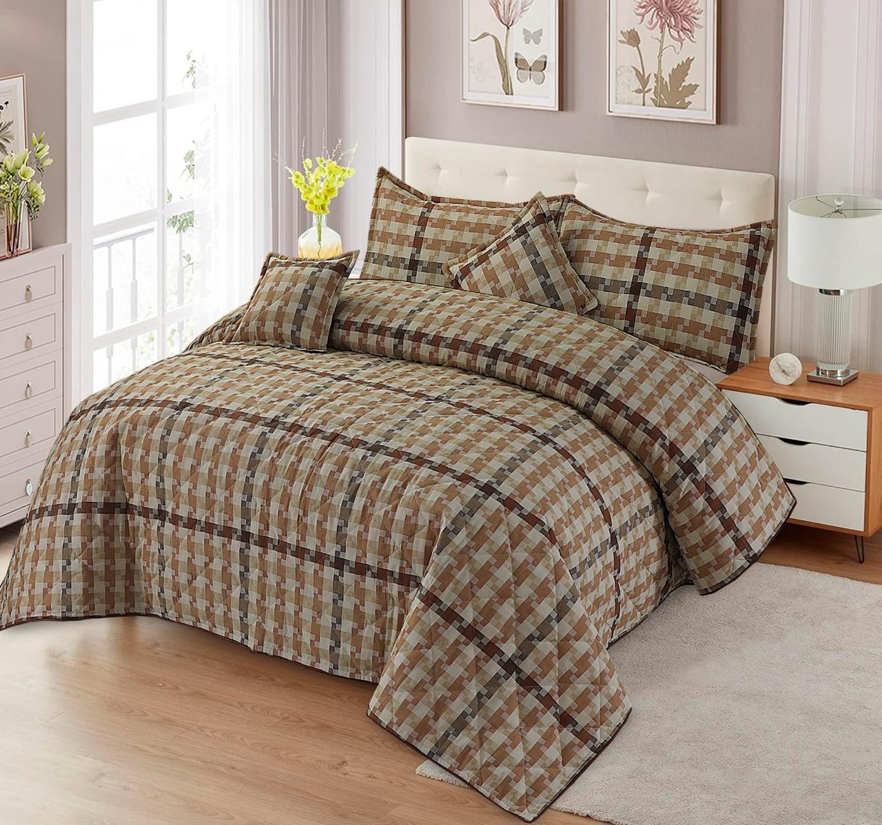 BED SPREAD QUILED CTN ORGANIC 5 PCS
