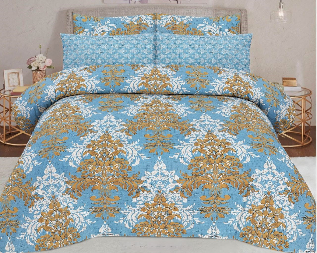 BLUE HORIZON PREMIUM COMFORTER SET 6 PCS
