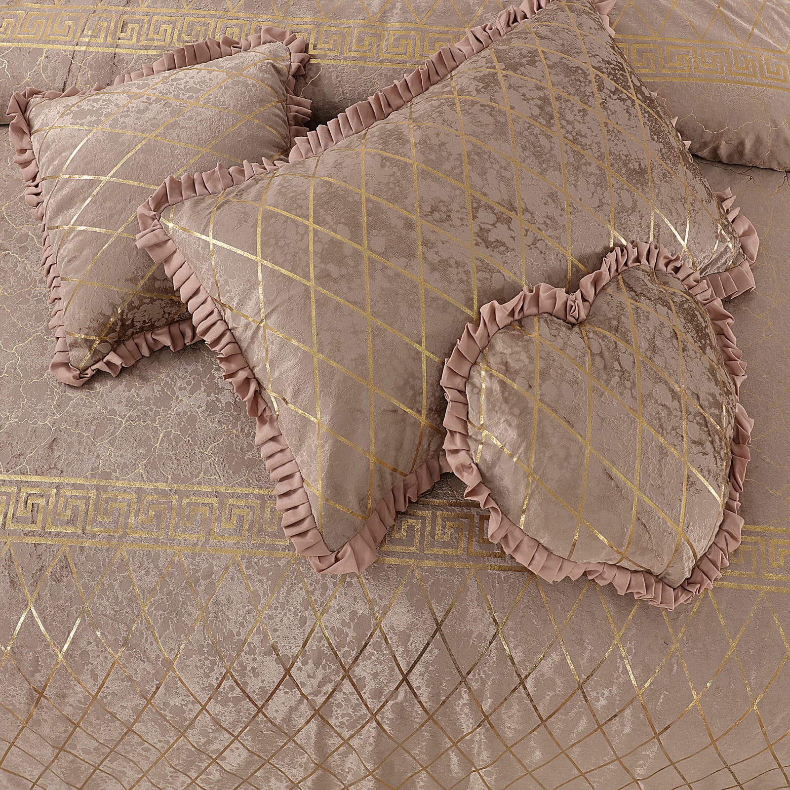 BEIGE MARDIAN FANCY BEDSHEET