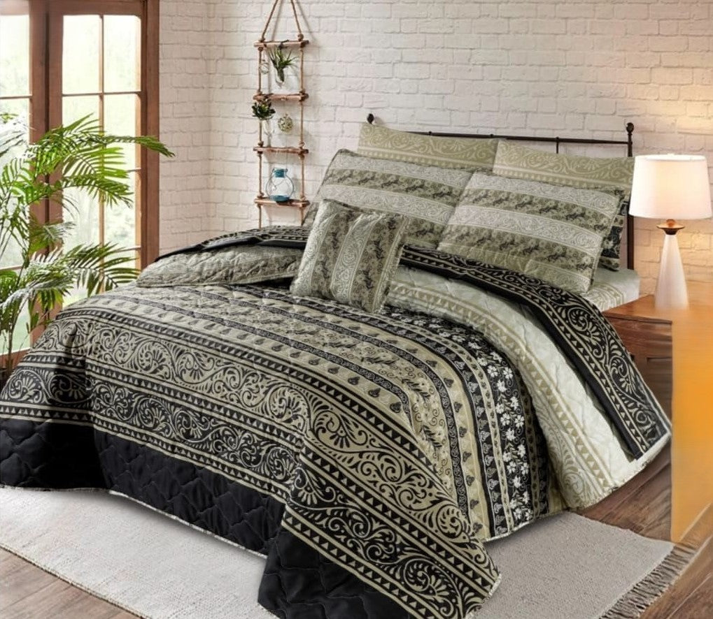 MIDNIGHT MAJESTY COMFORTER SET 7 PCS
