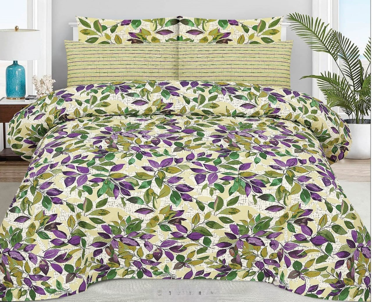 FLORAL OASIS PREMIUM COMFORTER SET 6 PCS