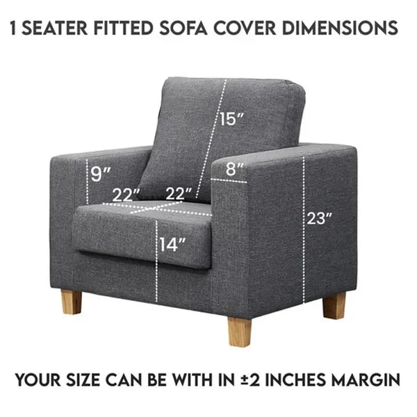 GREY GREEN FITTED BUBBLE SOFA COVER