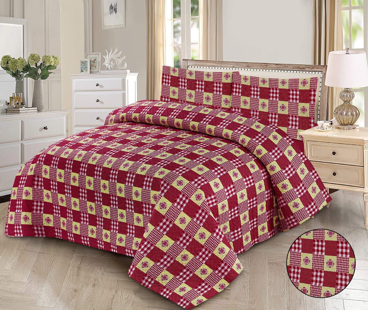 ROYAL BROCADE BEDSPREAD 3 PCS