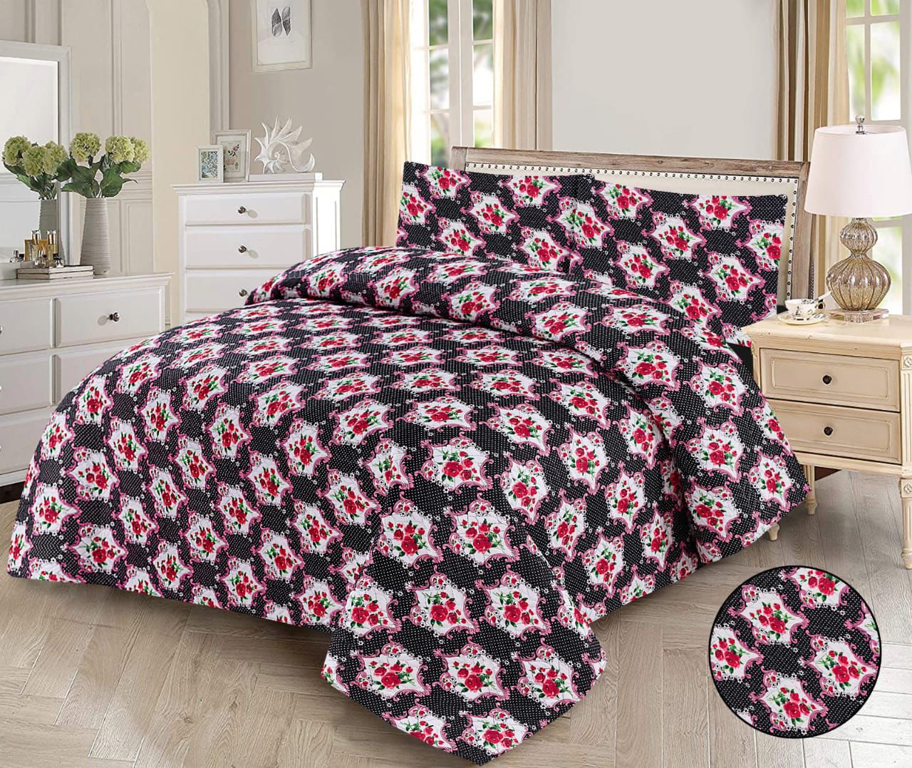 INDIGO DREAMSCAPE BEDSPREAD 3 PCS