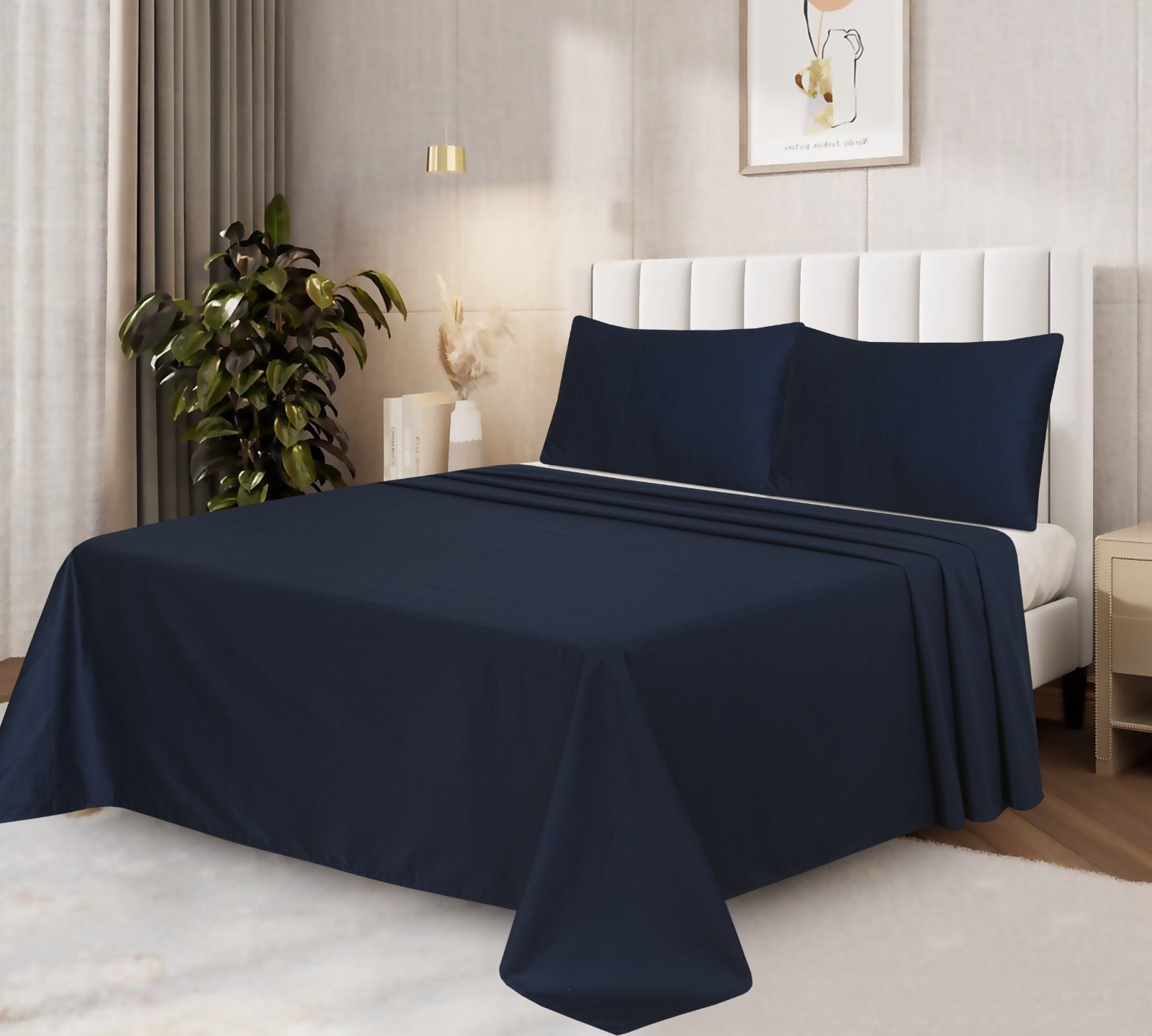 Luxury Cotton Satin Bedsheet Set #107
