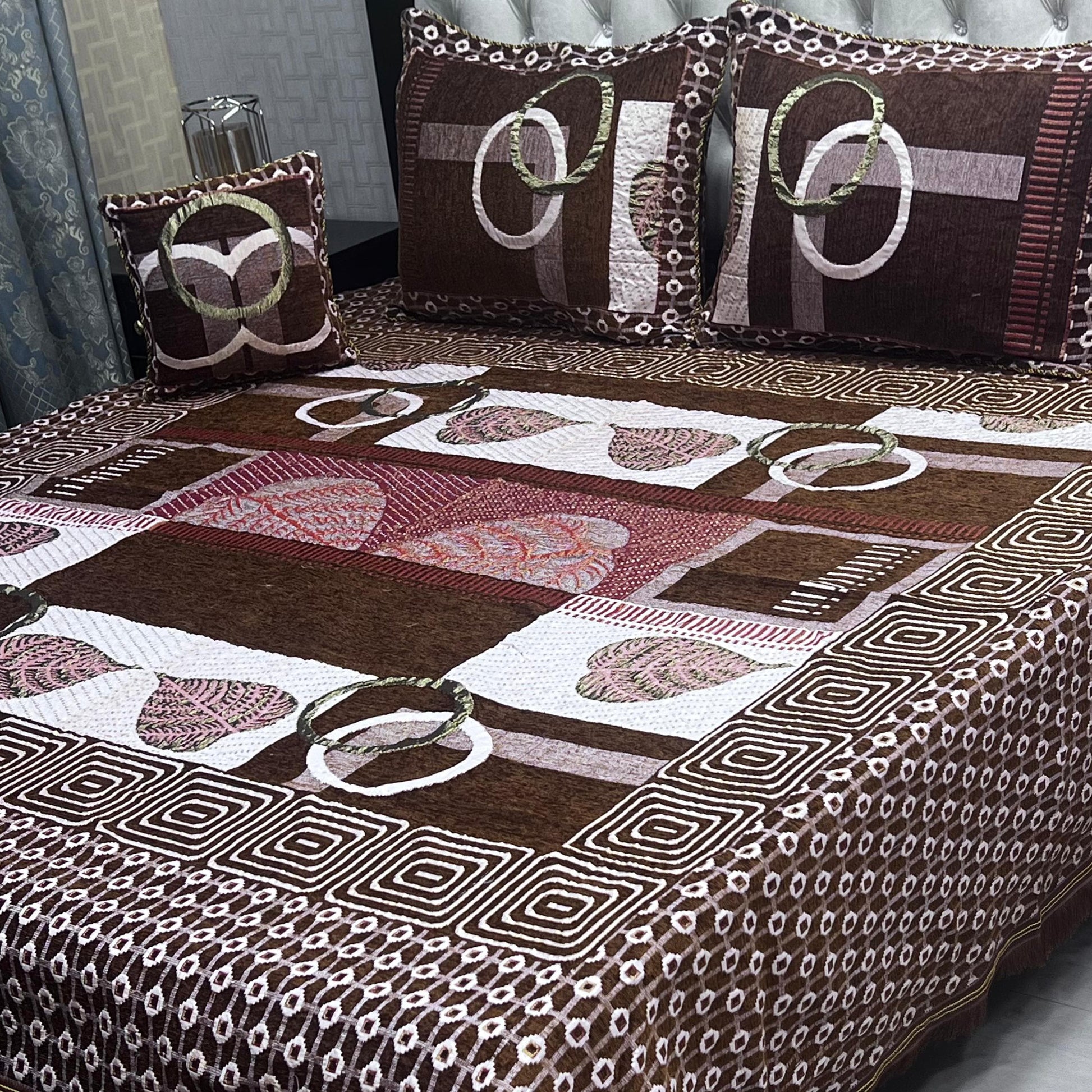 VELVET JACQUARD BEDSHEET 4 PCS