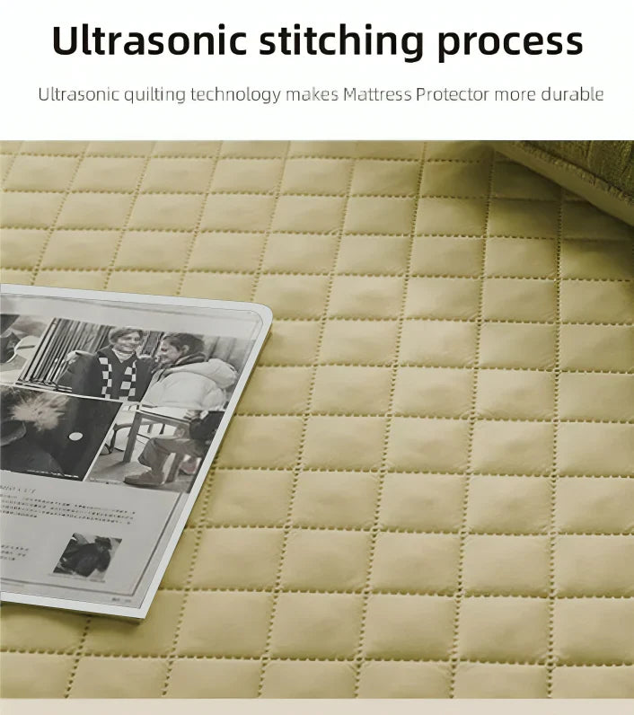BEIGE MATTRESS PROTECTOR